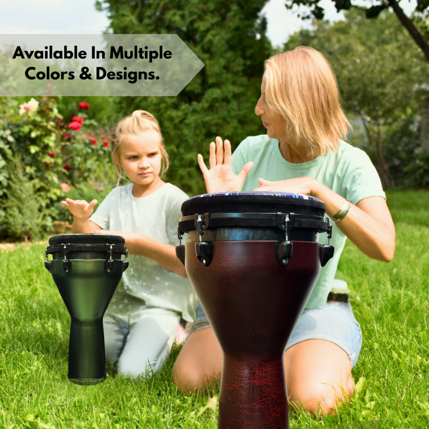 Djembe Drum 12 Inch Head with Complimentary Djembe Bag and Allen Wrench