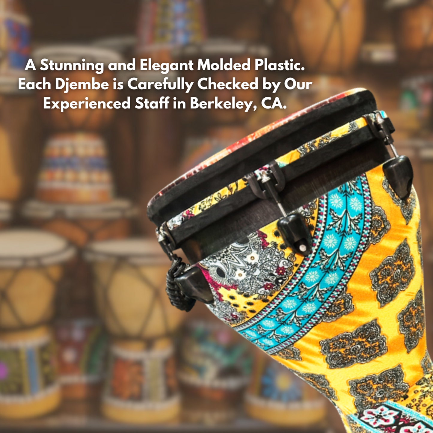 Djembe Drum 12 Inch Head with Complimentary Djembe Bag and Allen Wrench