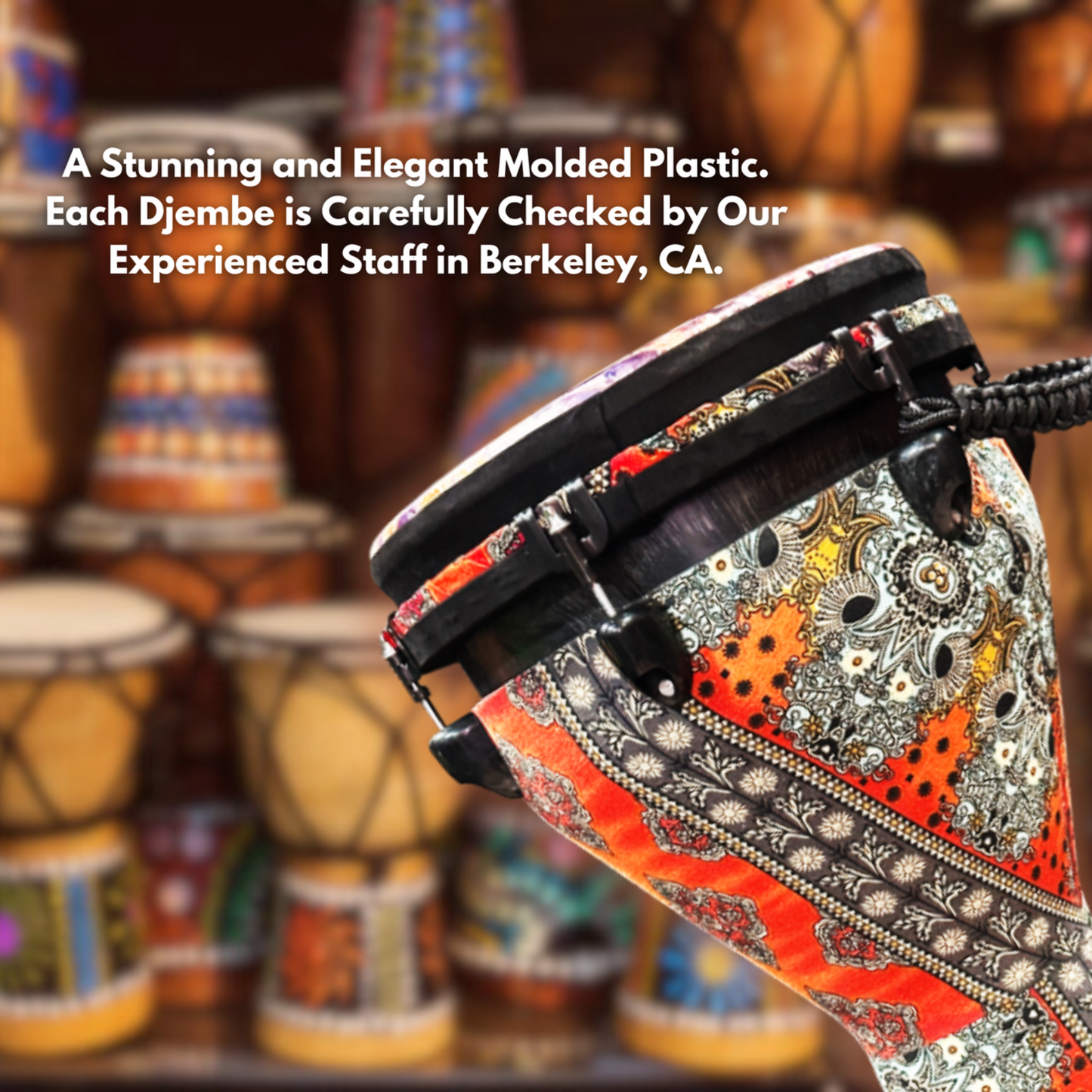 Djembe Drum 12 Inch Head with Complimentary Djembe Bag and Allen Wrench