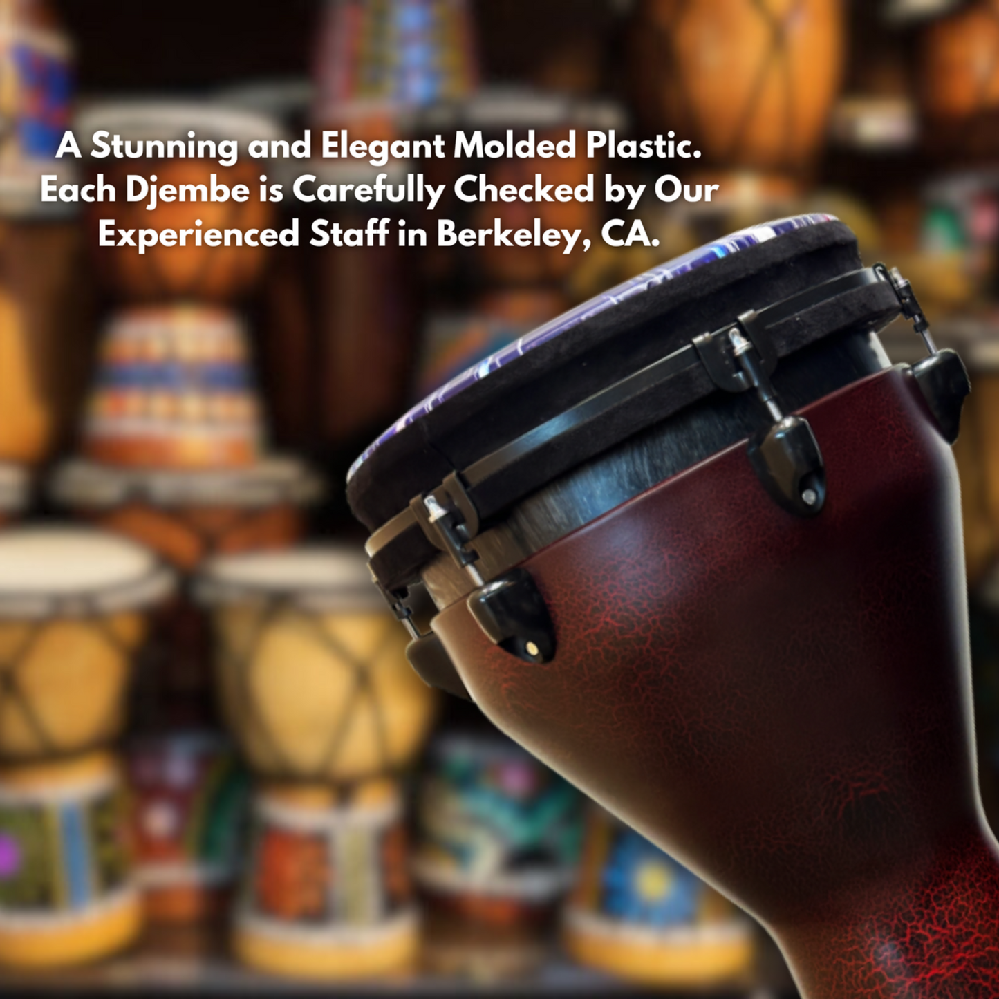 Djembe Drum 12 Inch Head with Complimentary Djembe Bag and Allen Wrench