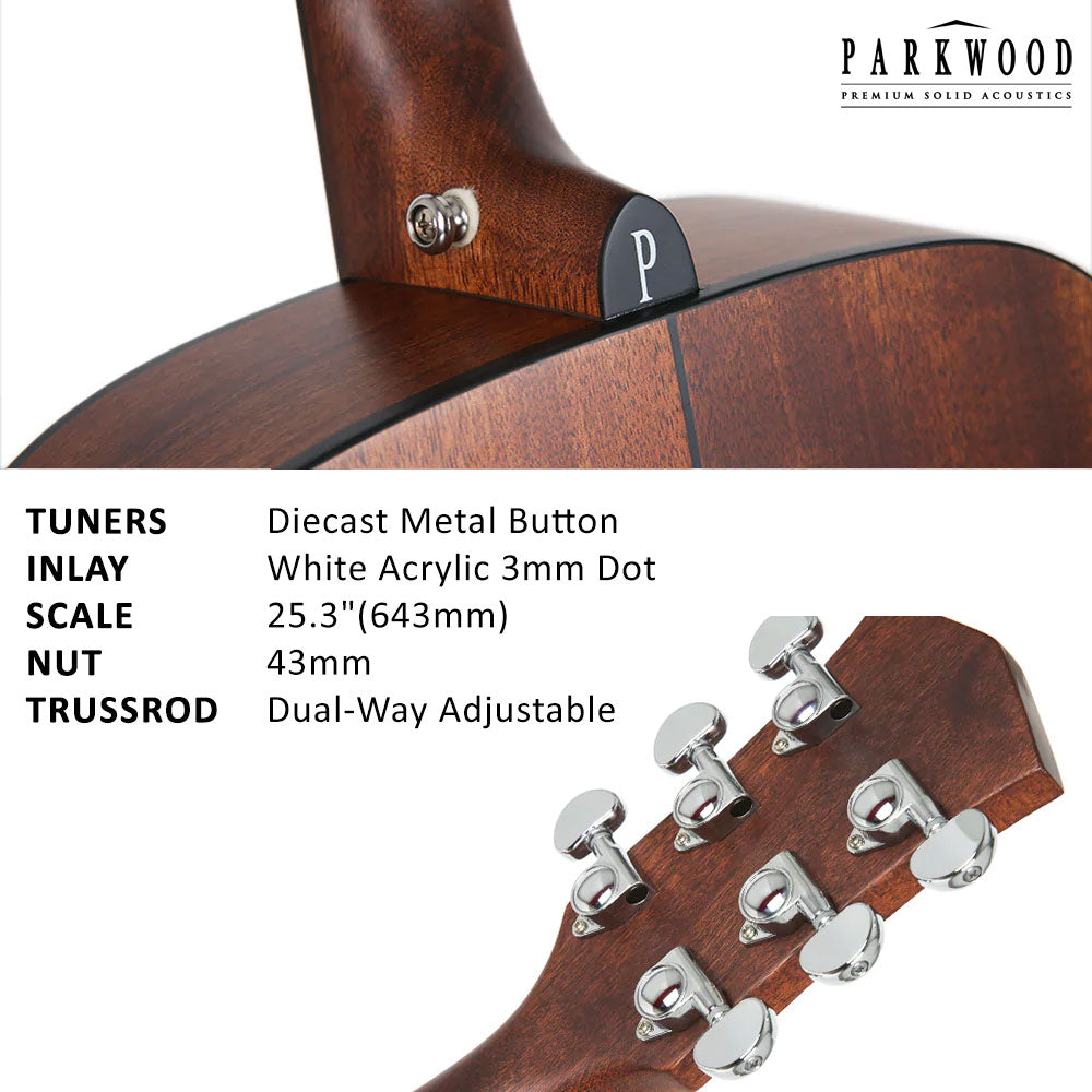 Parkwood OM Body Acoustic Guitar S22M